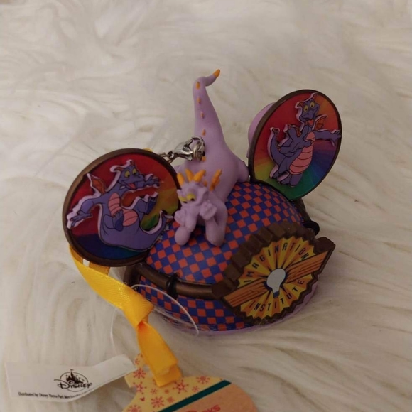 💜FIRM! NWT DISNEY PARKS EPCOT FIGMENT HAND PAINTED EAR HAT ORNAMENT (LAST AND F - Picture 3 of 8